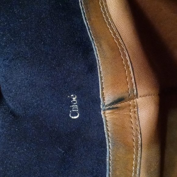 FINAL PRICE DROP!! $55!!! Chloe Navy Leather Boots EUC Size 38 - Picture 5 of 6